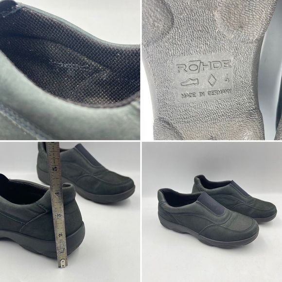 Rohde Womens Gray Leather Loafer Flat US 5 UK 4 EU 37 - Picture 9 of 16